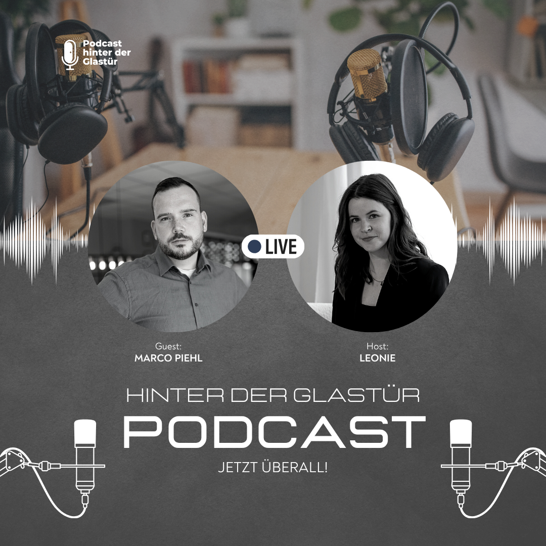 Hinter unserer Glastür