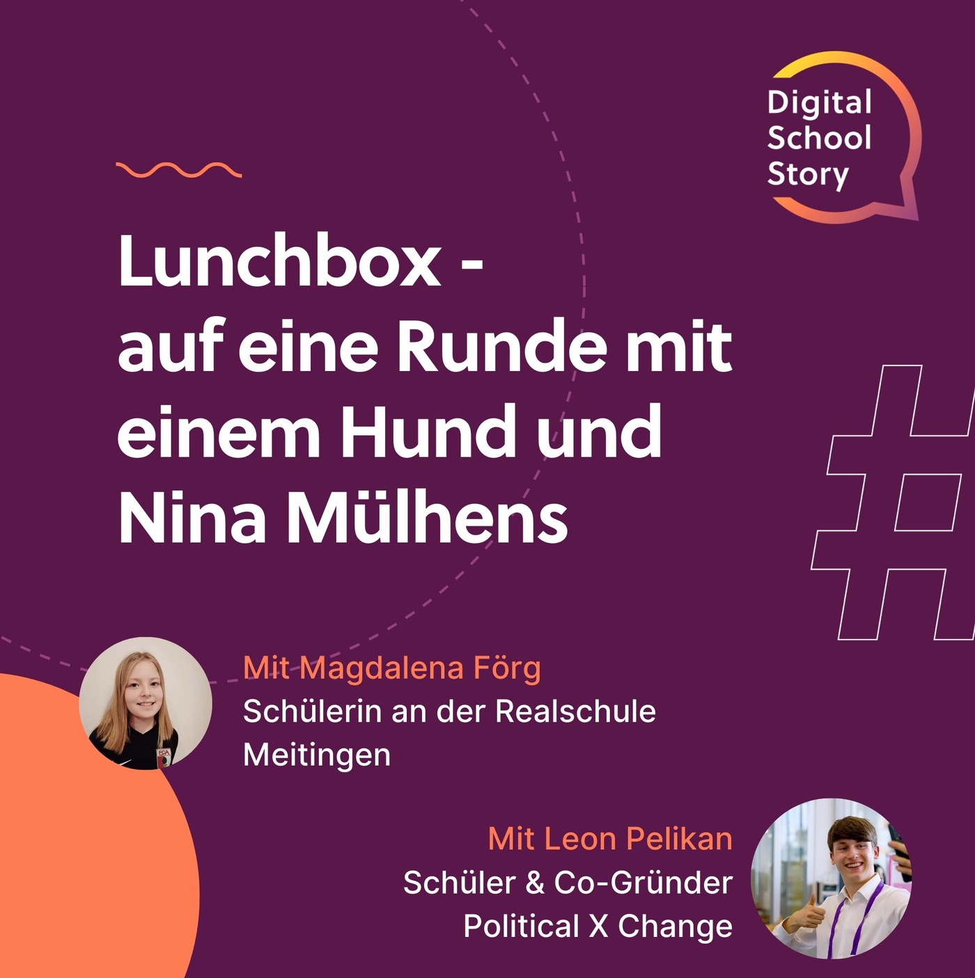#69 Magdalena Förg und Leon Pelikan bei der #lunchbox