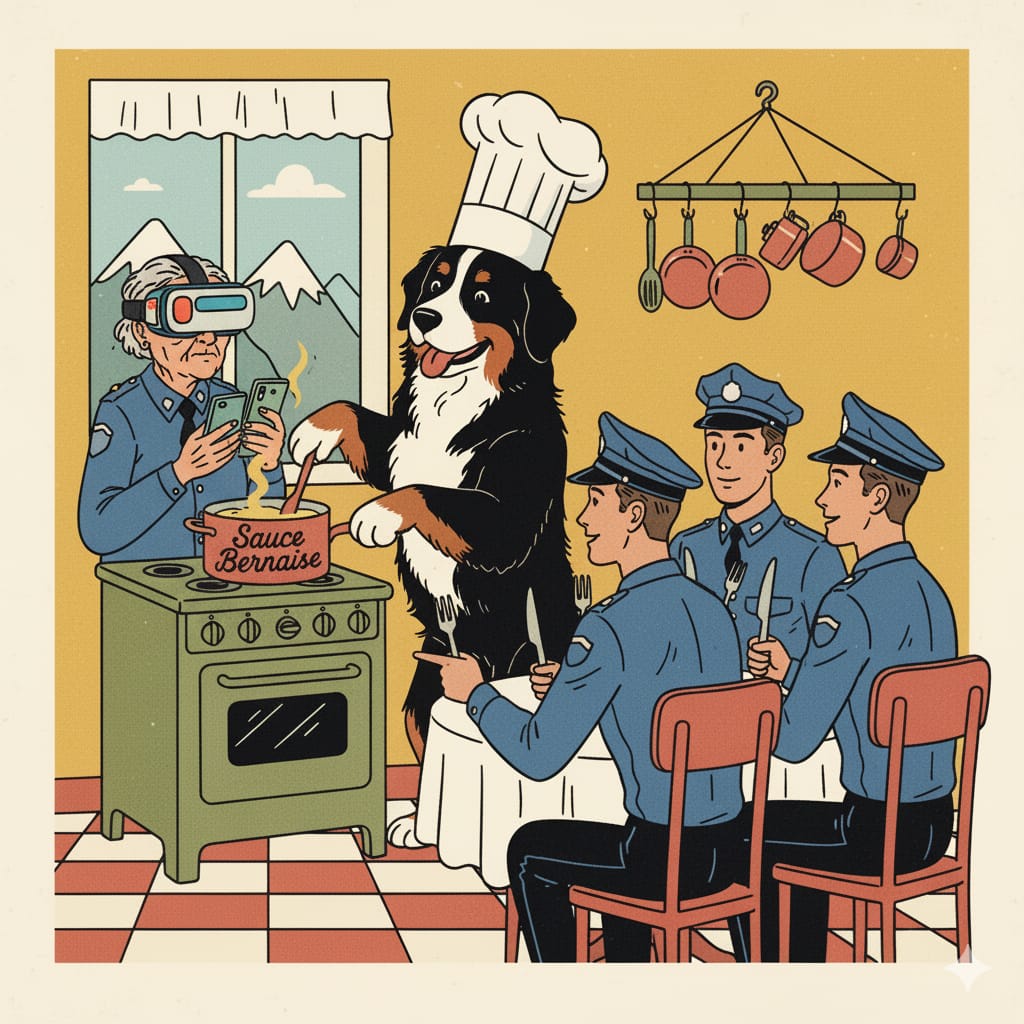 Von Polizei-Klonkriegern und Bernersennenhunde-Sauce