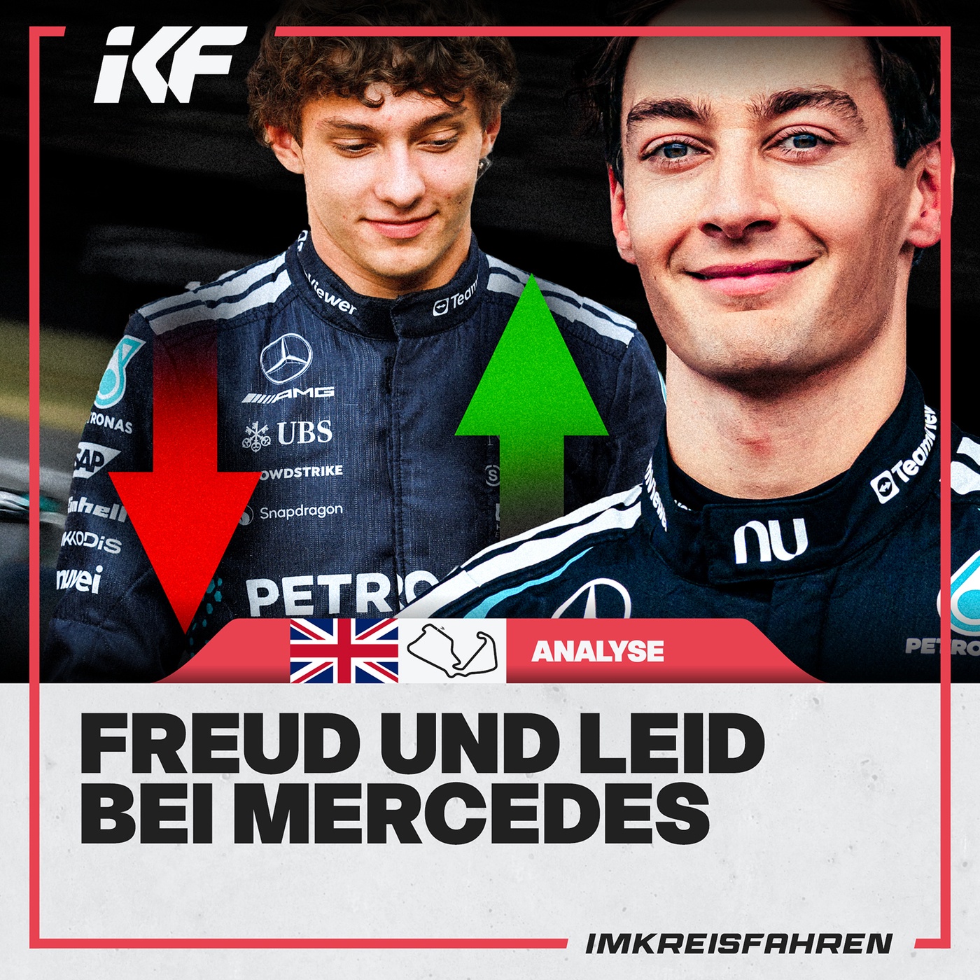 Ferrari jubelt, Mercedes hadert und Verstappen verliert die Geduld | Analyse & Highlights Großbritannien