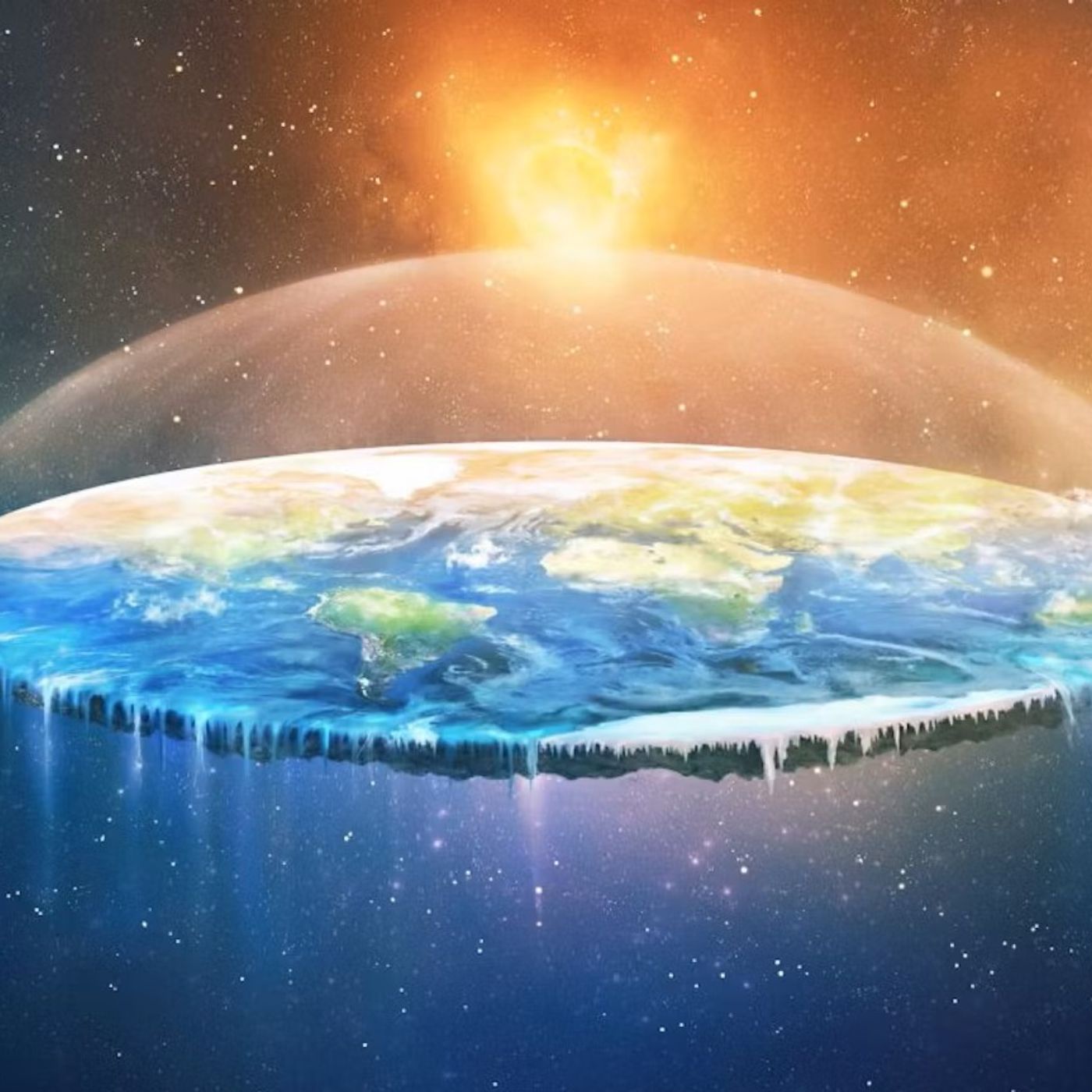 AK058 Die Welt ist eine Scheibe