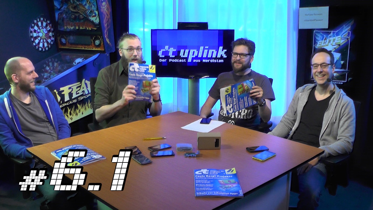 c't uplink 6.1: Raspberry-Ideen, 150-Euro-Smartphones und Schnüffel-Apps