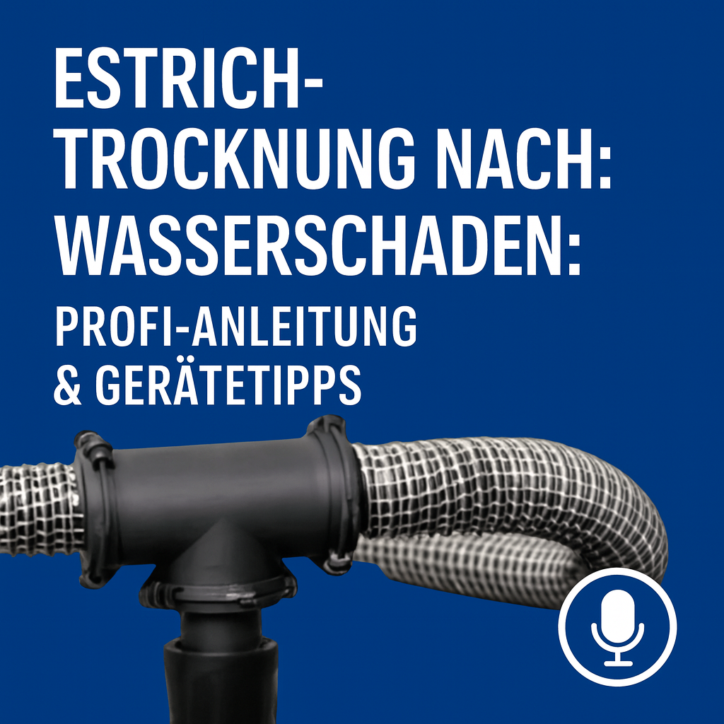 Estrich-Trocknung nach Wasserschaden: Profi-Anleitung & Gerätetipps