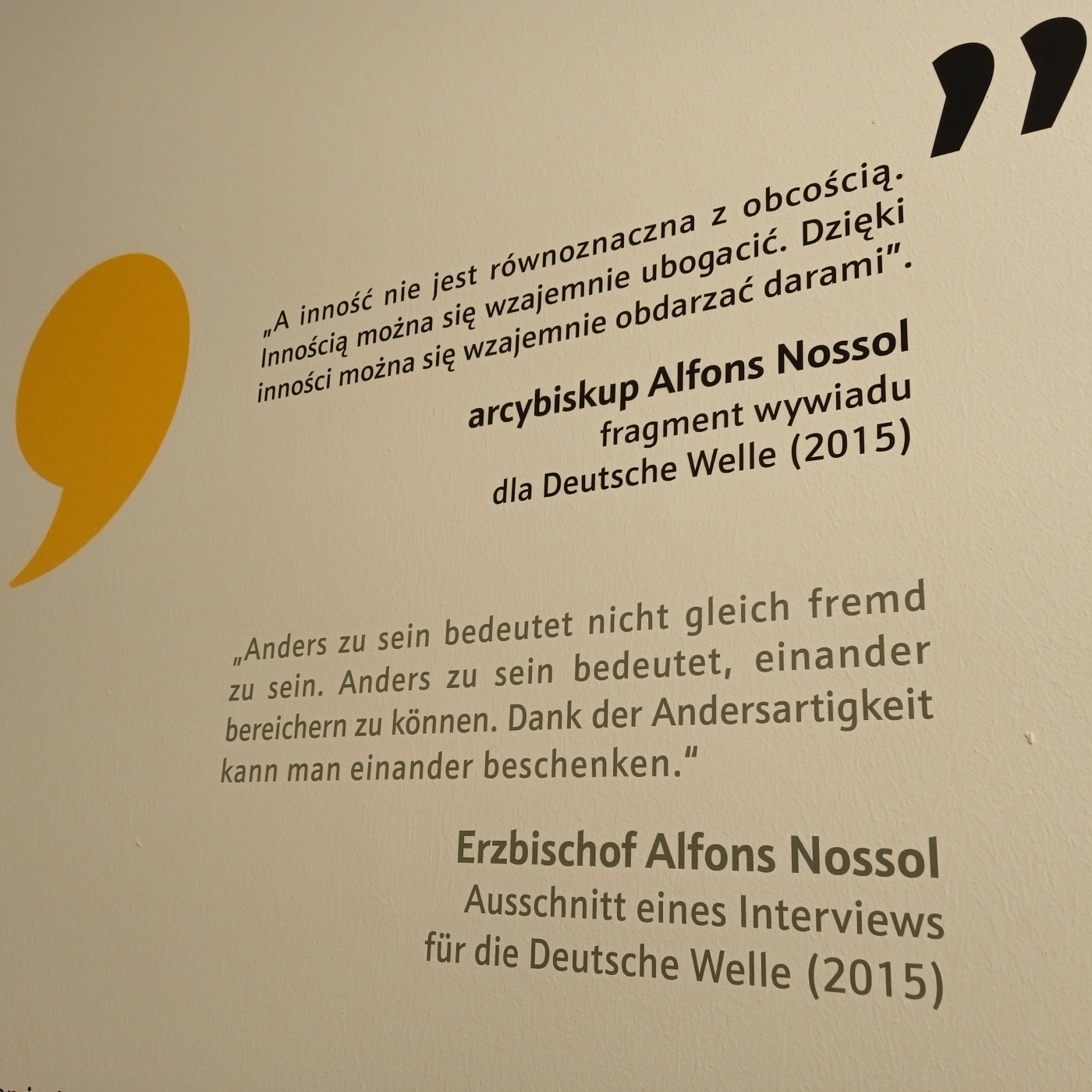 Y-230: Zitate aus der Ausstellung des Dokumentations- und Ausstellungszentrum der Deutschen in Polen (2022)
