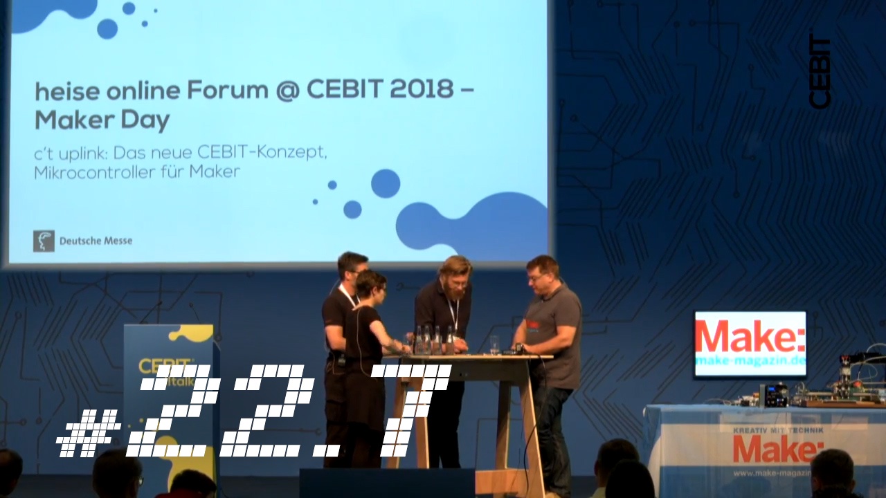 c’t uplink 22.7 von der Cebit: Make-Projekte von Lasercutter bis Arduino