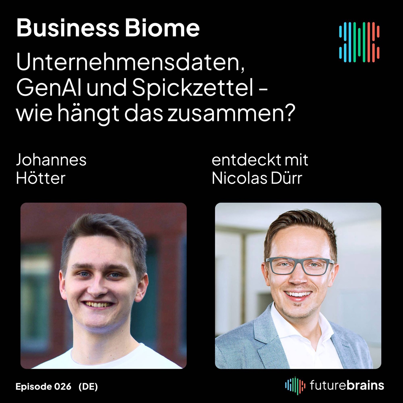 #26 Unternehmensdaten, GenAI und Spickzettel - wie hängt das zusammen? - mit Johannes Hötter von Kern