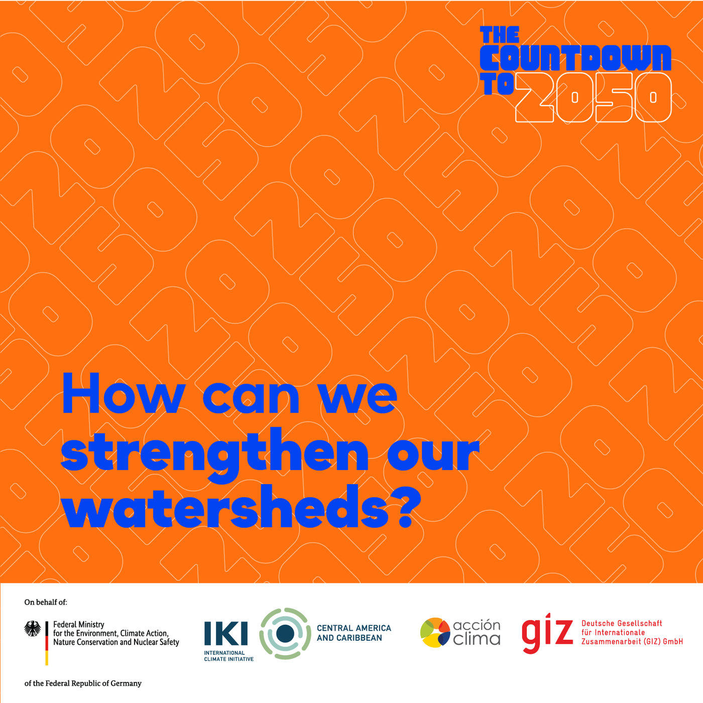 How can we strengthen our watersheds?