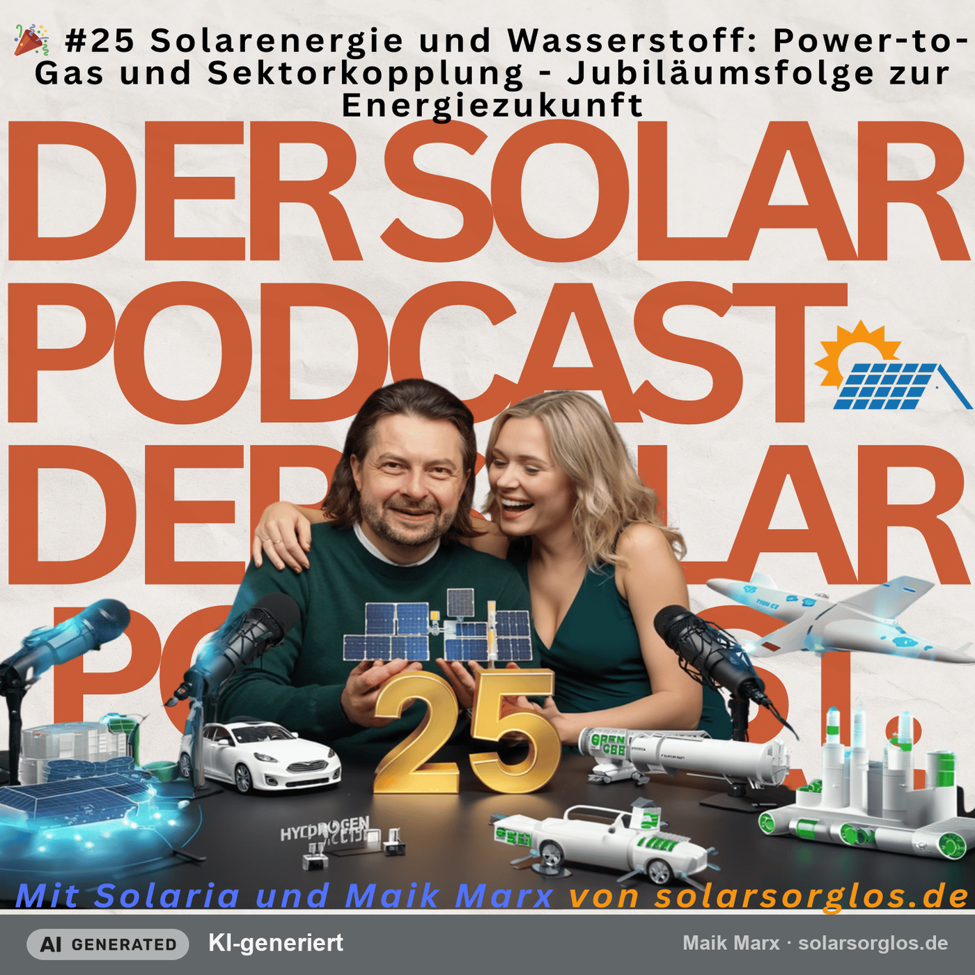 #25 Solarenergie und Wasserstoff  Power to Gas und Sektorkopplung. Jubiläumsfolge zur Energiezukunft