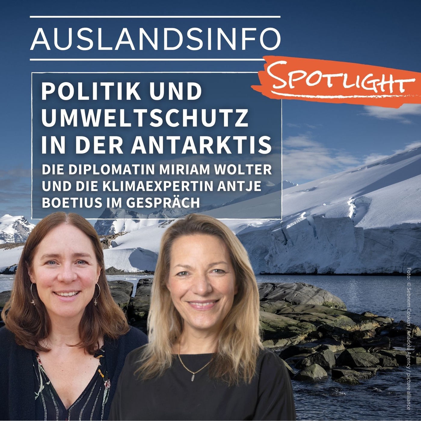 Politik und Umweltschutz in der Antarktis: Die Diplomatin Miriam Wolter und die Klimaexpertin Antje Boetius im Gespräch