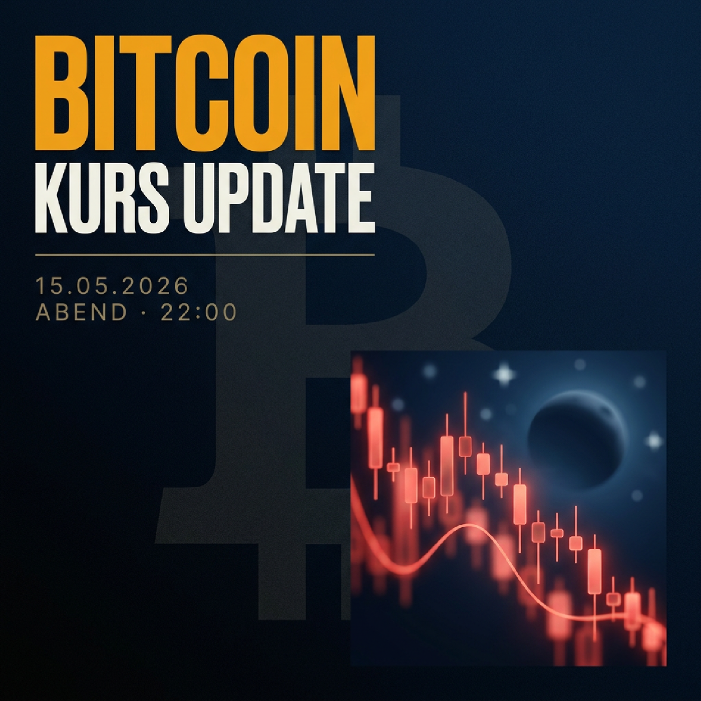 Bitcoin Kurs Abend 15.05.2026: 68.078 € (-2.38 %)
