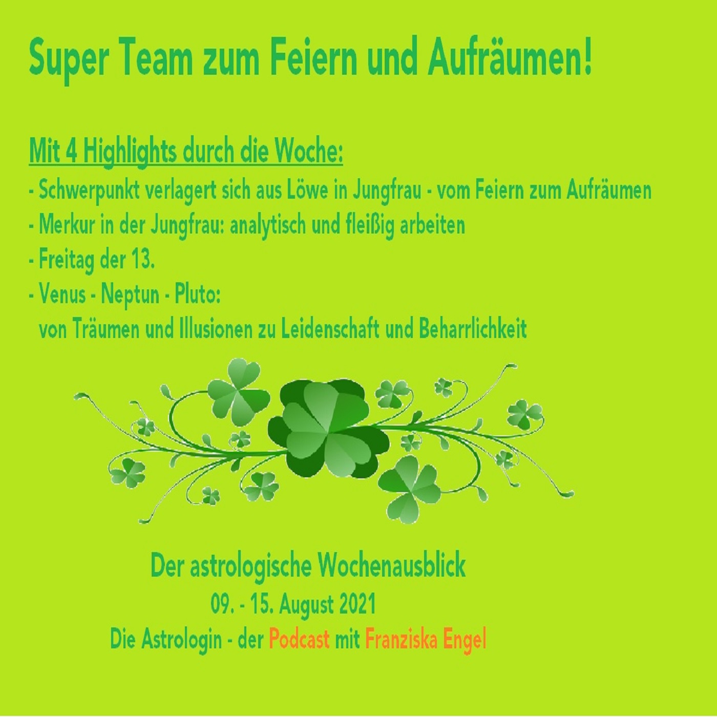 Super Team zum Feiern und Aufräumen!