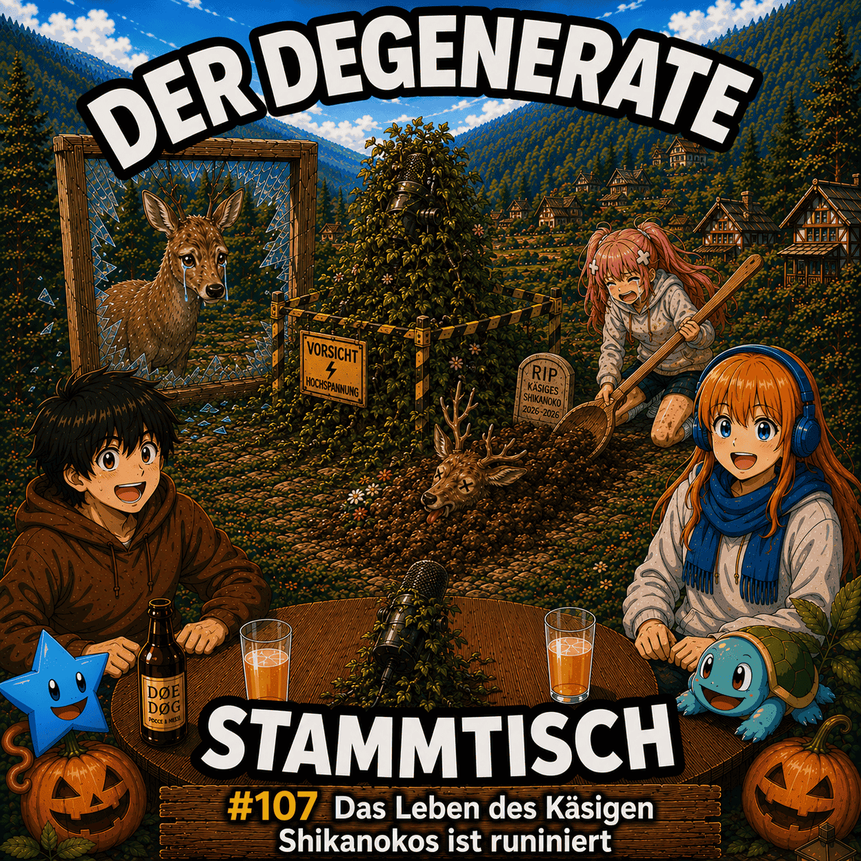 Das Leben des Käsigen Shikanokos ist runiniert