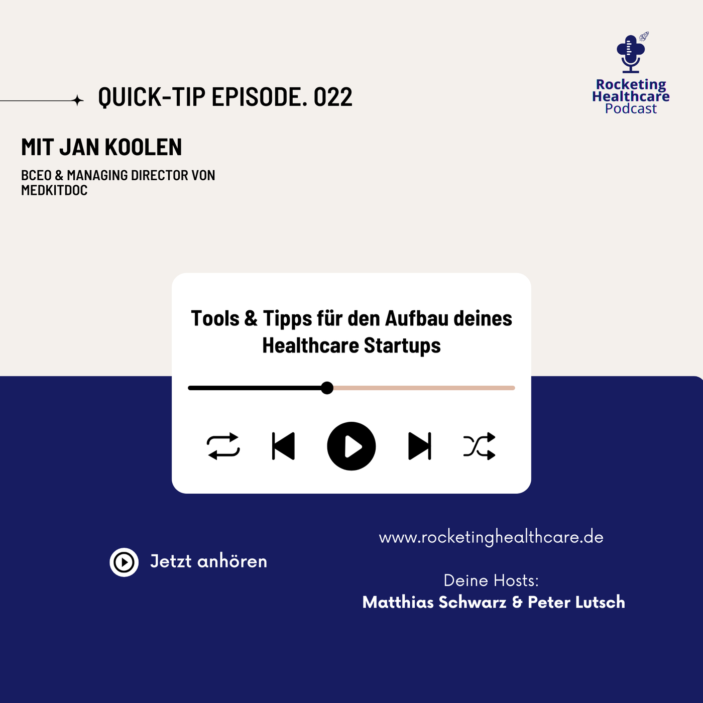 QuickTips #22: Mit Jan Koolen, CEO & Managing Director bei MedKitDoc