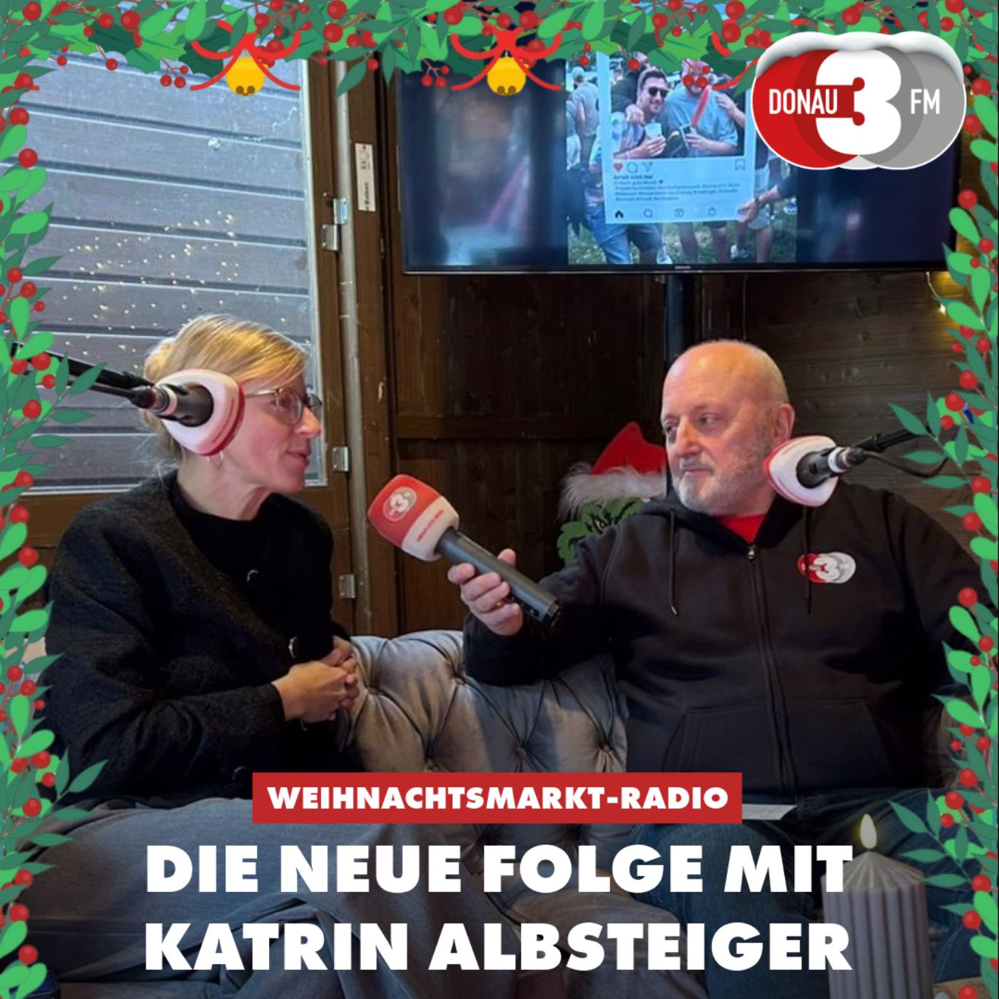 Das DONAU 3 FM Weihnachtsmarkt- Radio mit Katrin Albsteiger, der Oberbürgermeisterin von Neu-Ulm