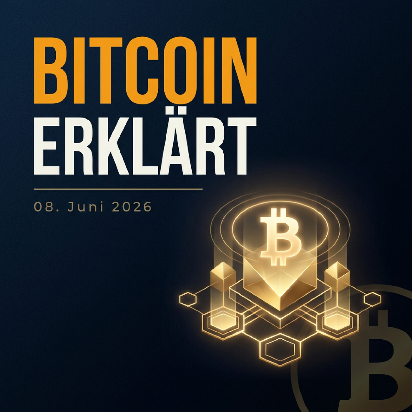 Bitcoin Erklärt · 08.06.2026 — Bitcoin für Einsteiger: Was ist das eigentlich?