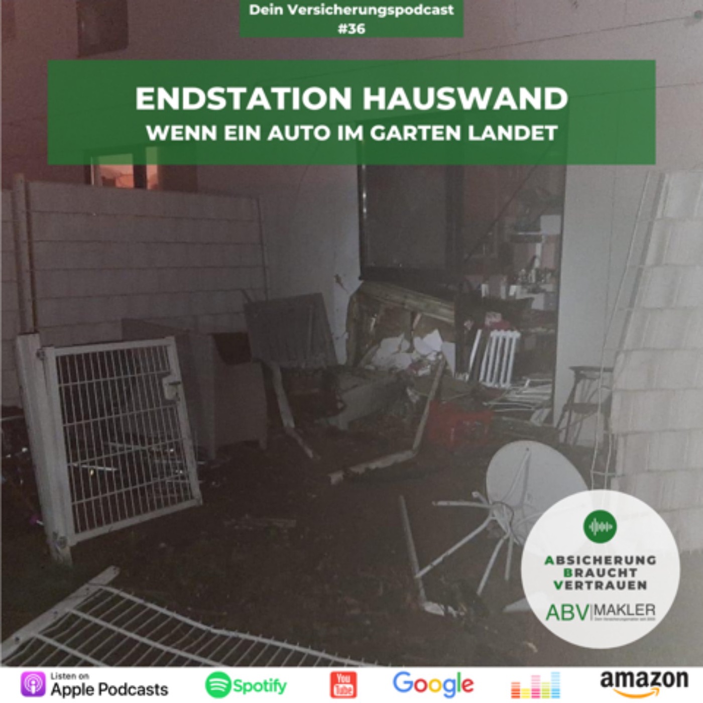 Endstation Hauswand - Wenn ein Auto im Garten landet