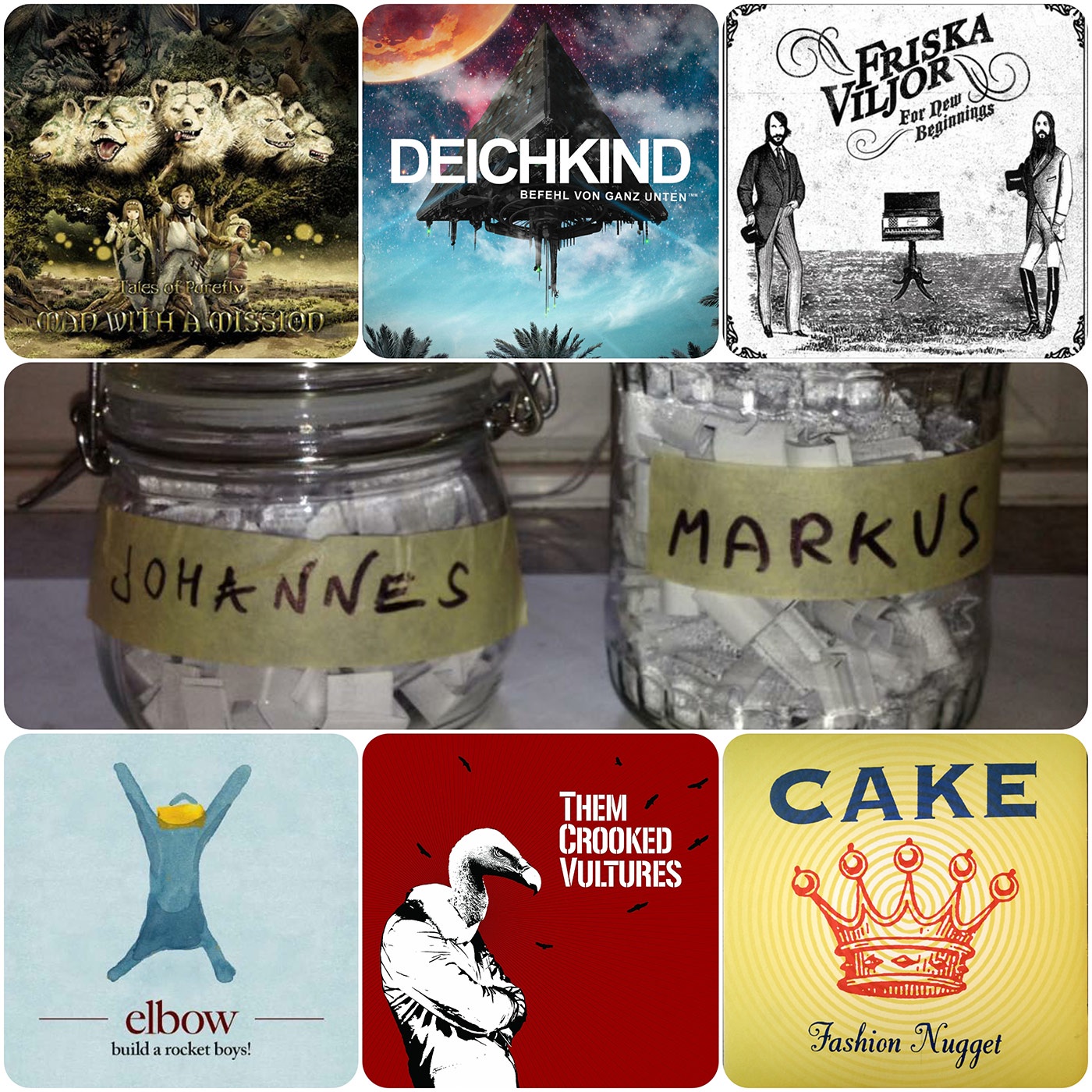 #1 - Cake, Deichkind, Elbow, Friska Viljor, Man with a Mission, Them Crooked Vultures