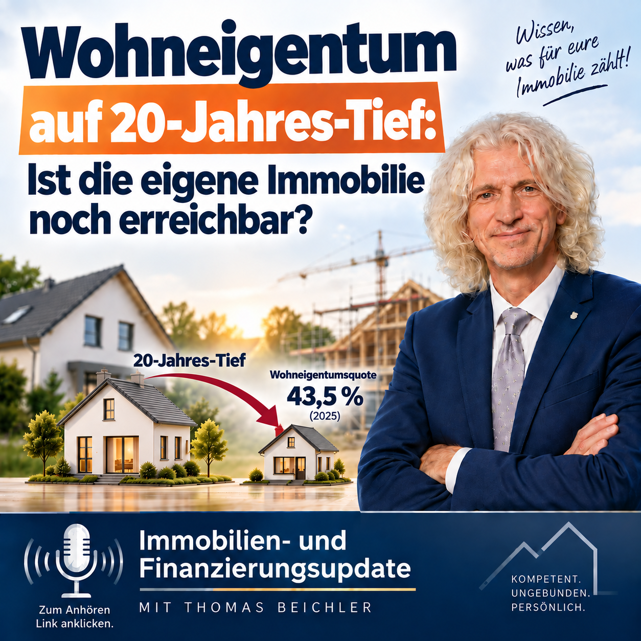 Wohneigentum auf 20-Jahres-Tief: Ist die eigene Immobilie noch erreichbar?