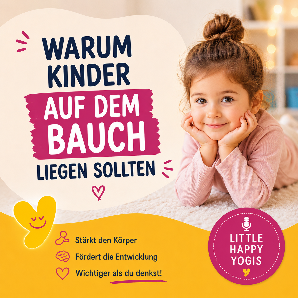 Warum Kinder auf dem Bauch liegen sollten