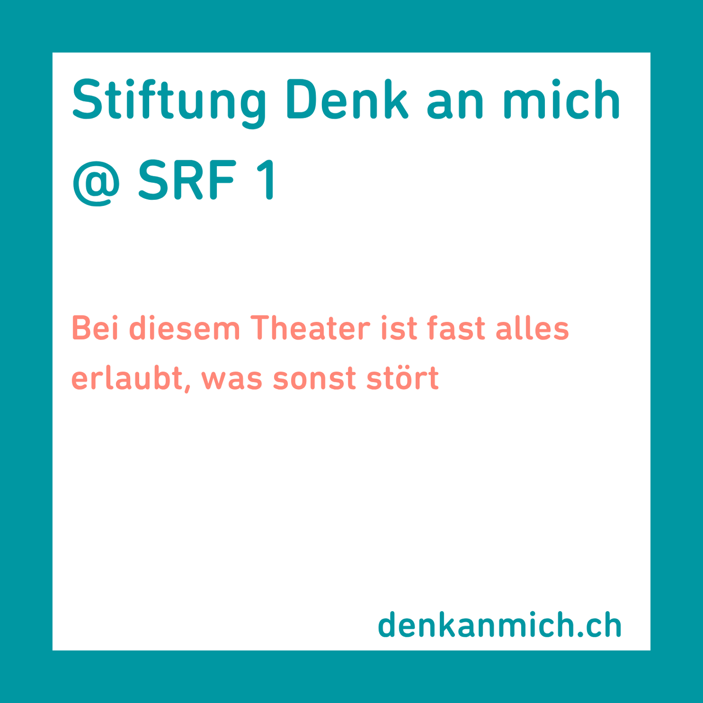 Bei diesem Theater ist fast alles erlaubt, was sonst stört