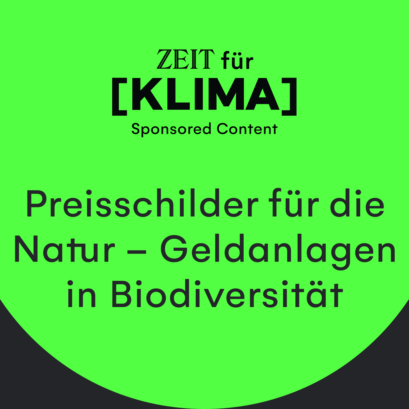 Preisschilder für die Natur - Geldanlagen in Biodiversität