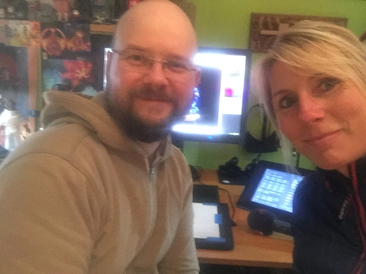 Bei Comicautor Daniel Lieske