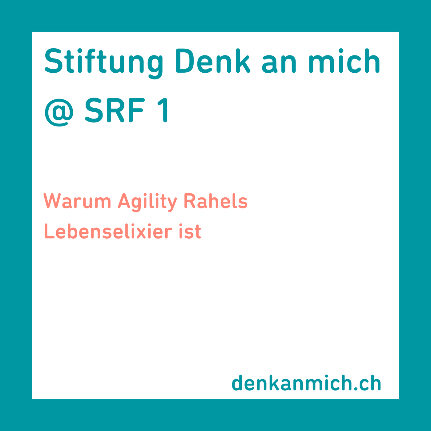 Warum Agility Rahels Lebenselixier ist