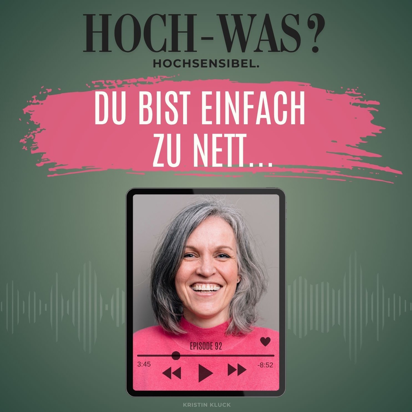 Du bist einfach zu nett...