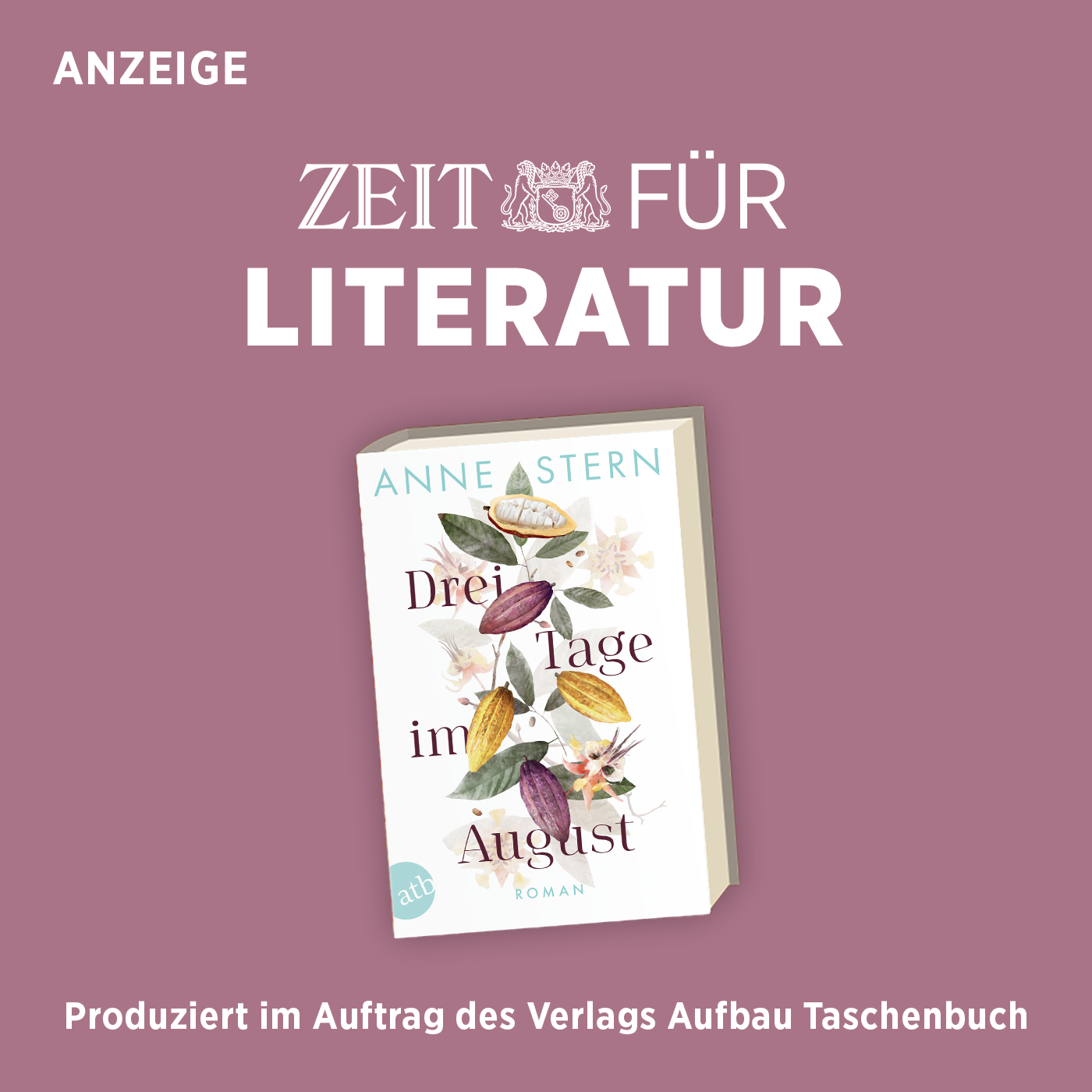 ZEIT für Literatur mit Anne Stern