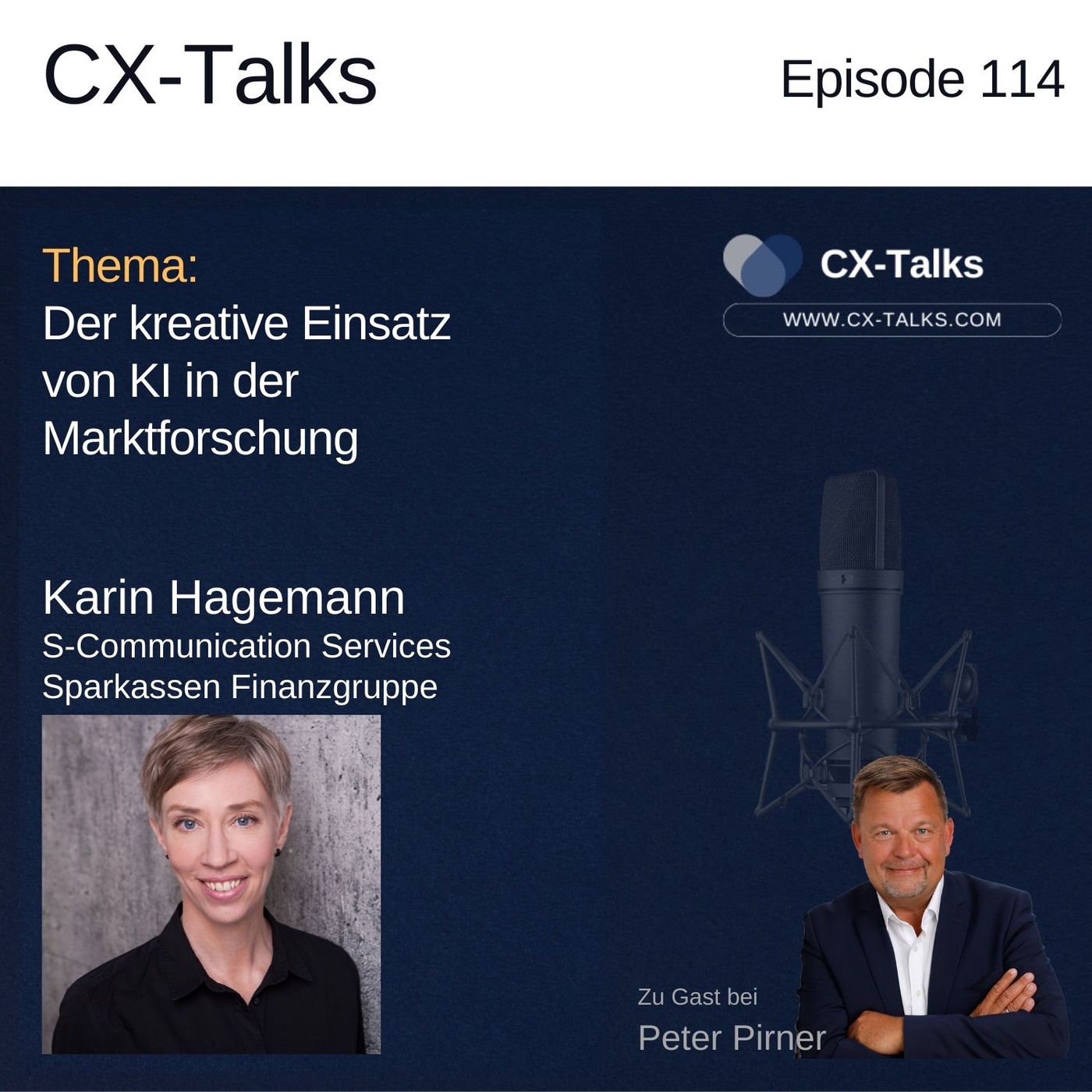 #114 Der kreative Einsatz von KI in der Marktforschung bei der Sparkassen Finanzgruppe. Karin Hagemann S-Communications