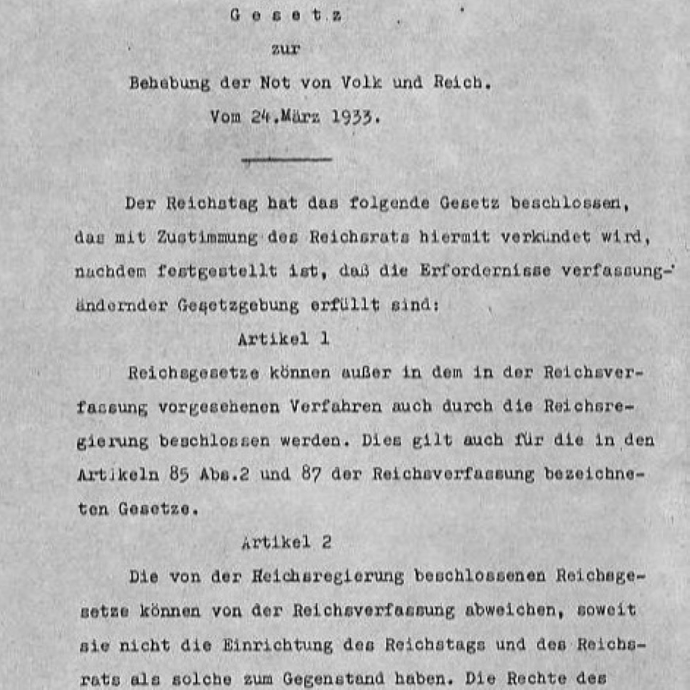 R-012: Das Ermächtigungsgesetz (1933), mit Prof. Dr. Philipp Austermann