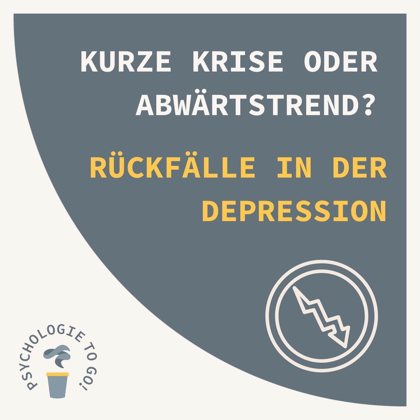 Kurze Krise oder Abwärtstrend? Rückfälle in der Depression