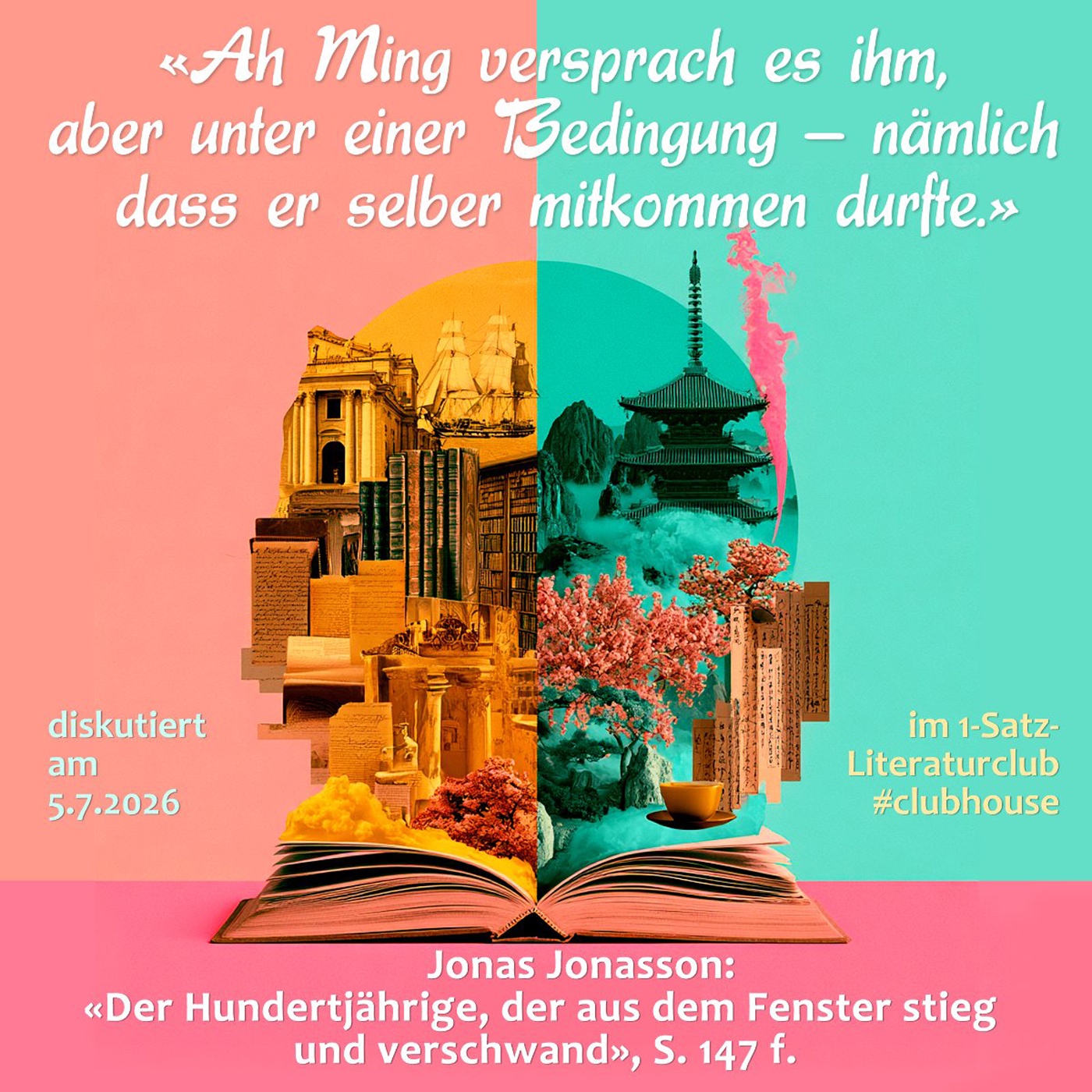 «Ah Ming versprach es ihm, aber unter einer Bedingung – nämlich dass er selber mitkommen durfte.»