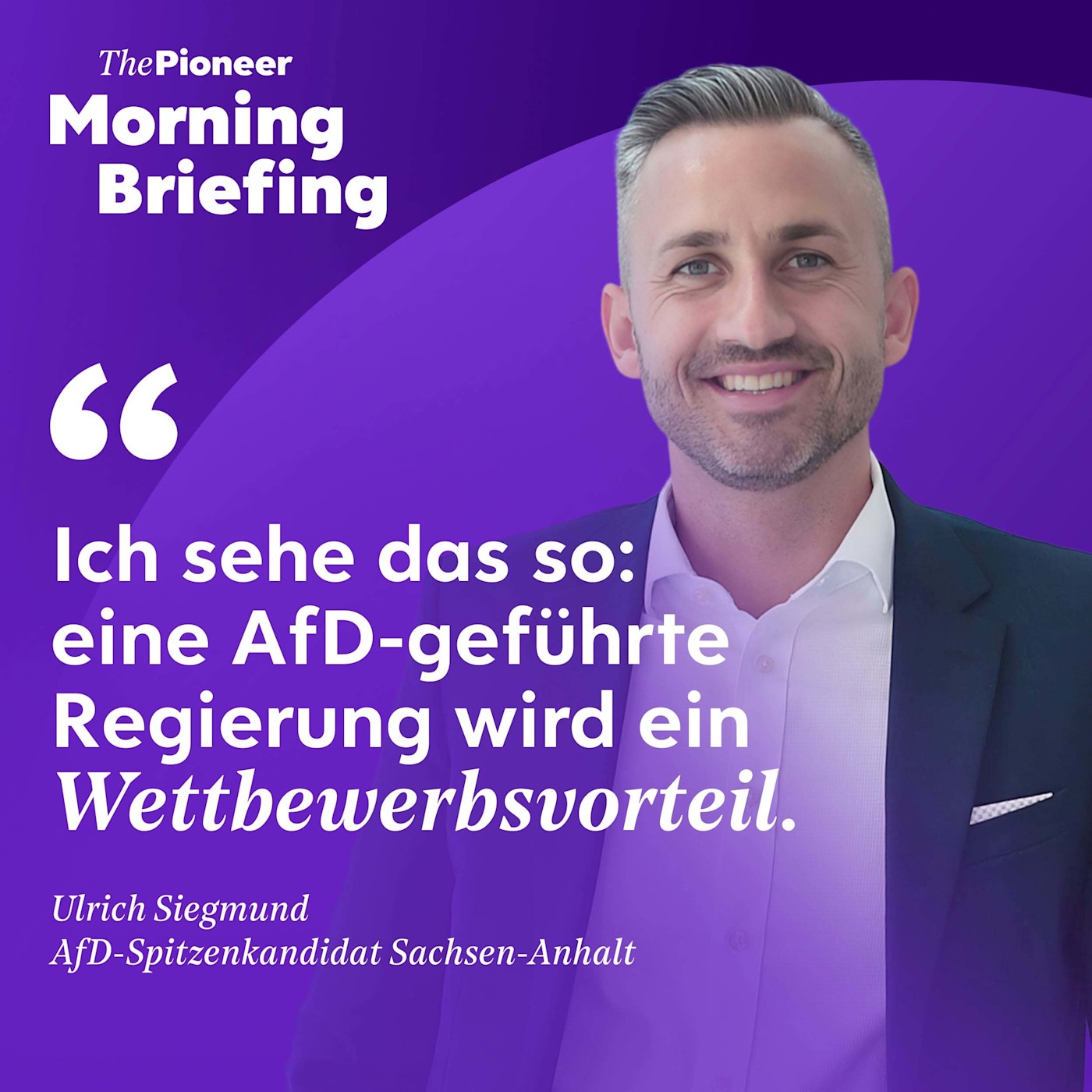Ulrich Siegmund über Russland und die deutsche Wirtschaft | Dobrindts Ansage | Till Brönner 