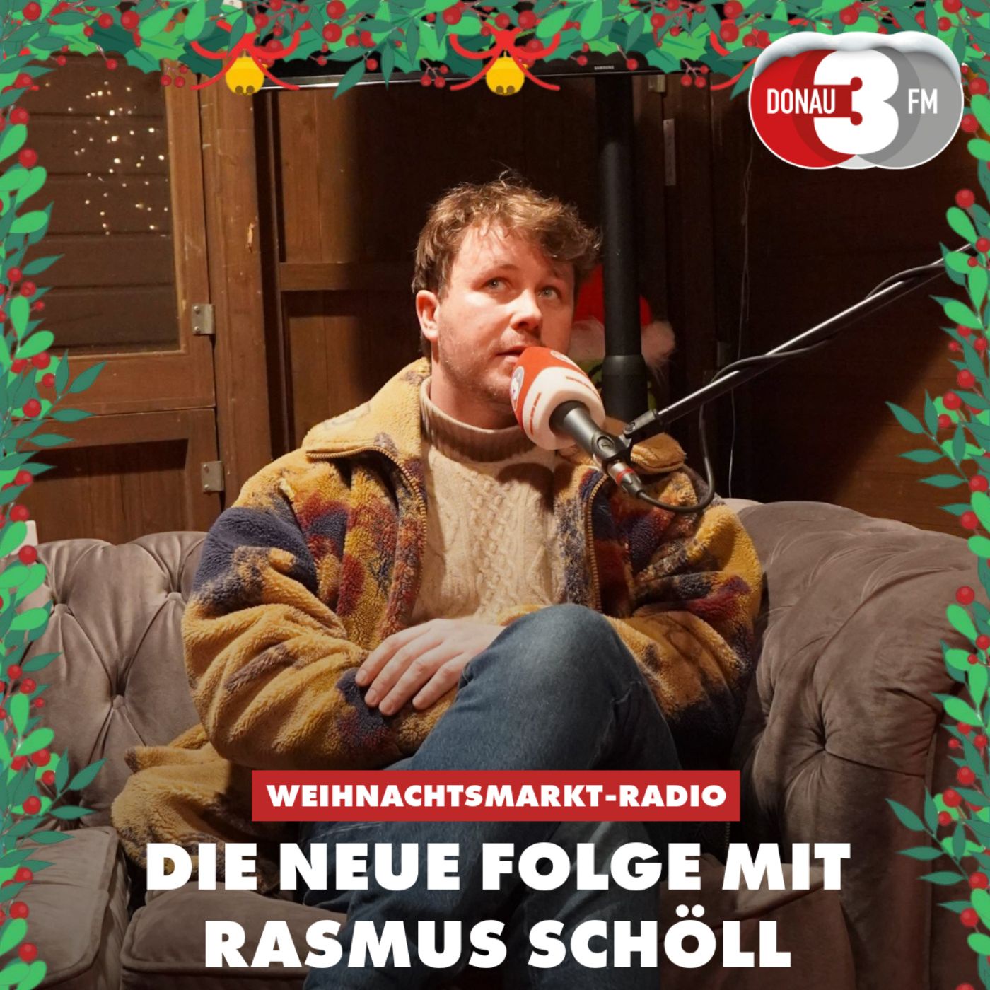 Das DONAU 3 FM Weihnachtsmarkt-Radio mit dem Ulmer Buchpapst Rasmus Schöll