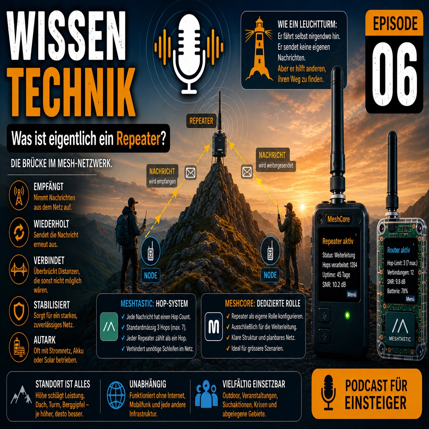 WISSEN TECHNIK - MeshCore & Meshtastic - 6. Episode