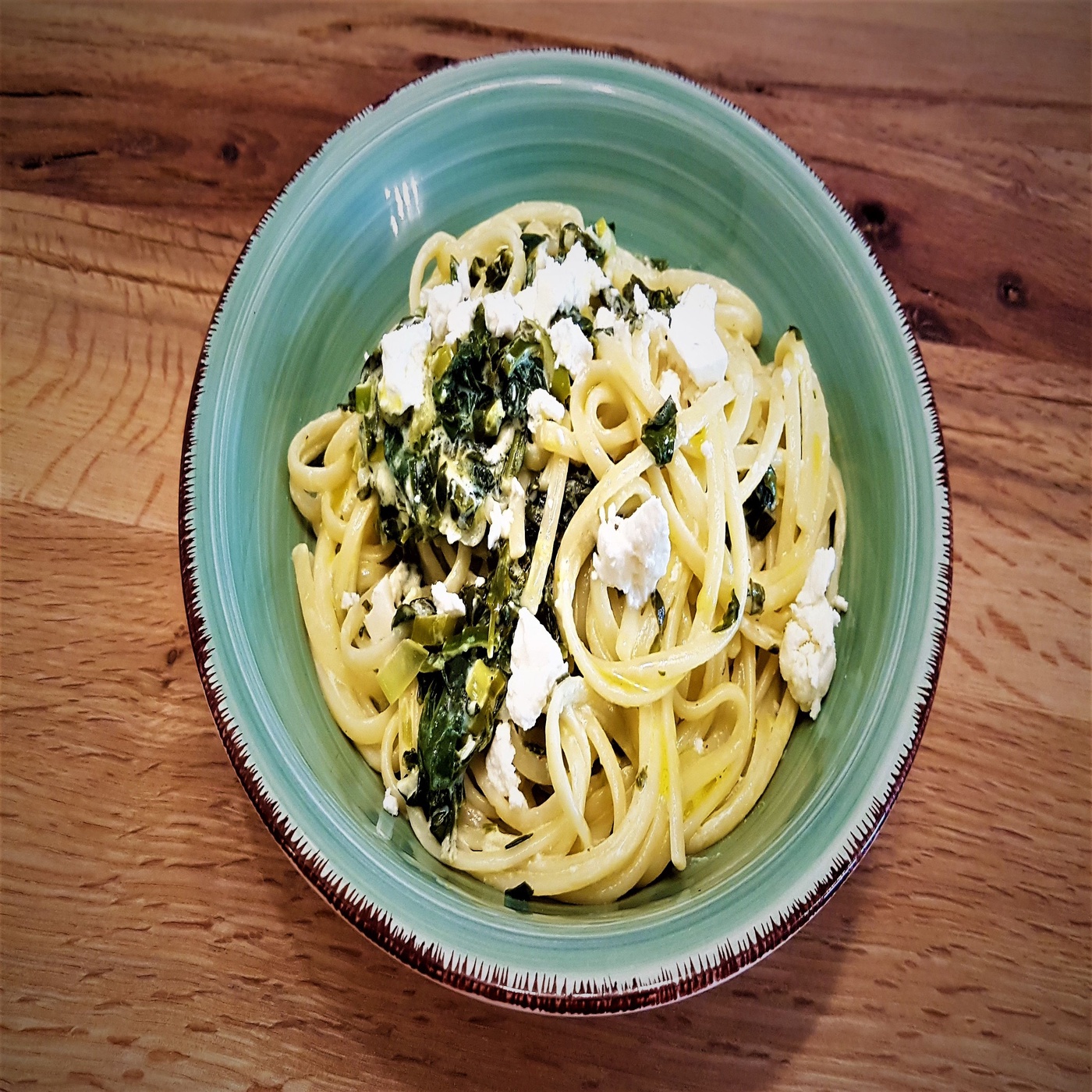 Folge 17 - Linguine mit Schafskäse-Spinatcreme