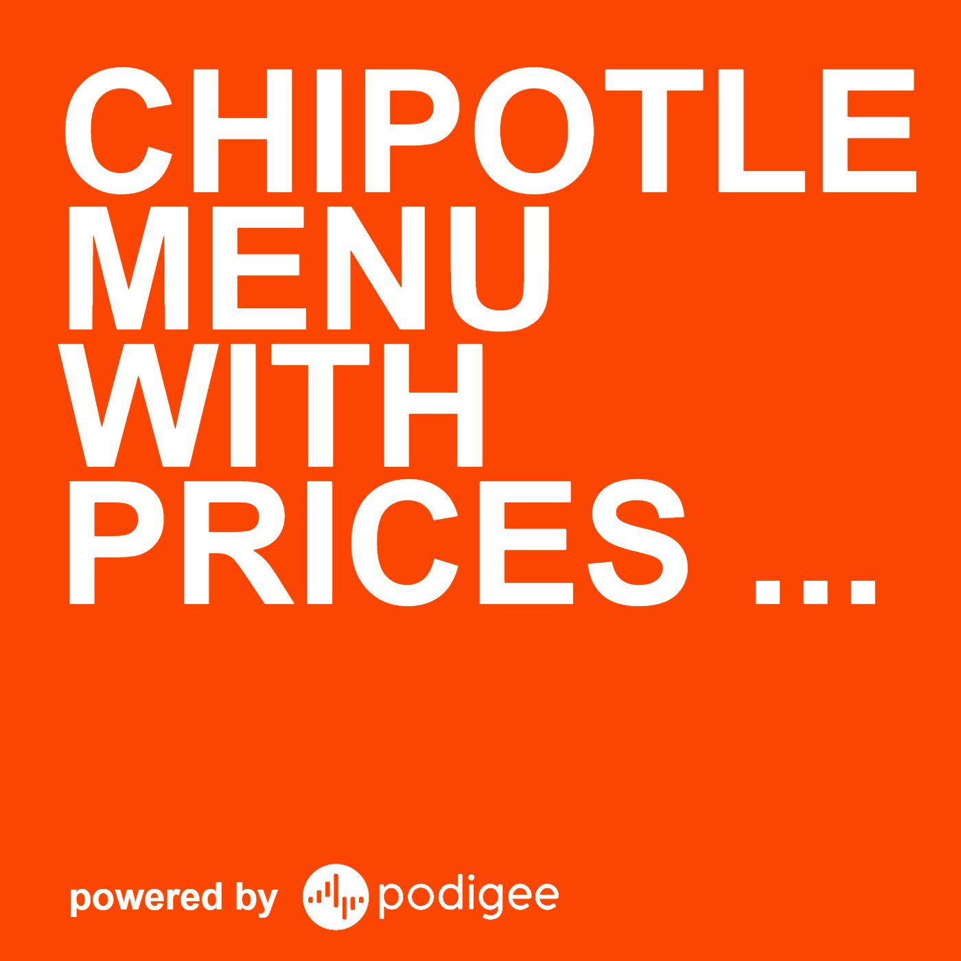 Chipotle Menu With Prices & Delivery Hours