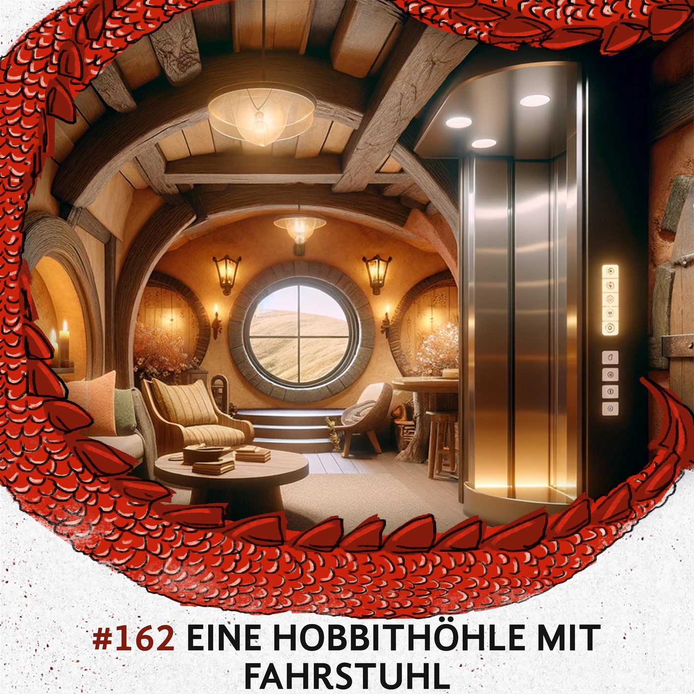162 Eine Hobbithöhle mit Fahrstuhl
