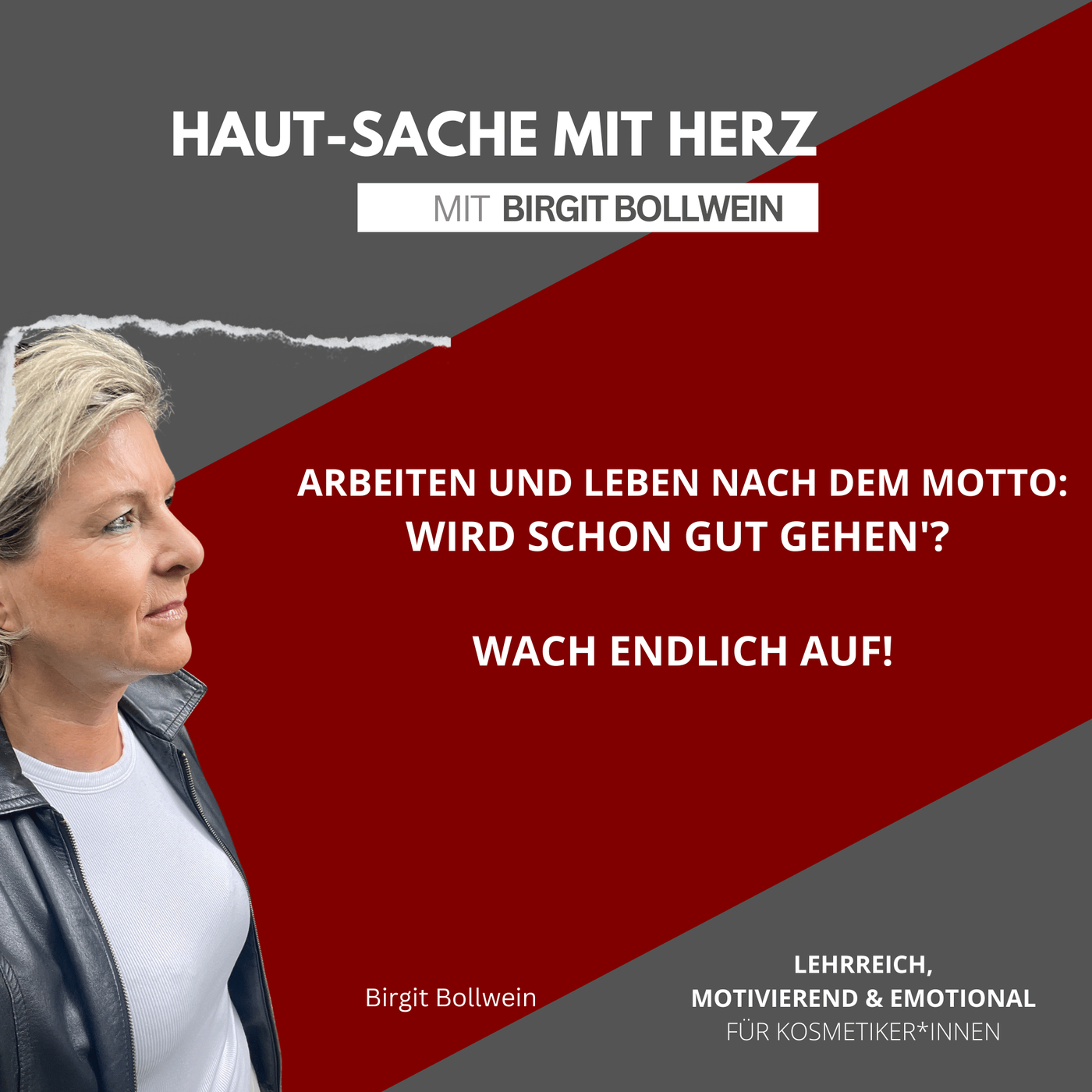 #075 Birgit Bollwein - Arbeiten und leben nach dem Motto: Wird schon gut gehen.. – Wach endlich auf!