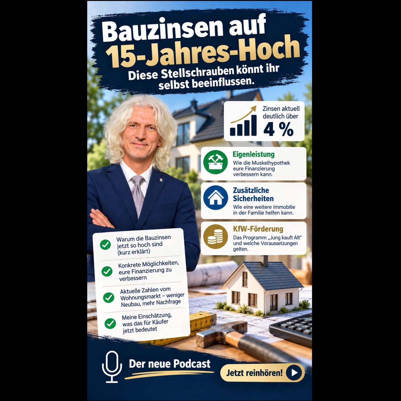 Bauzinsen auf 15-Jahres-Hoch: Diese Stellschrauben könnt ihr selbst beeinflussen