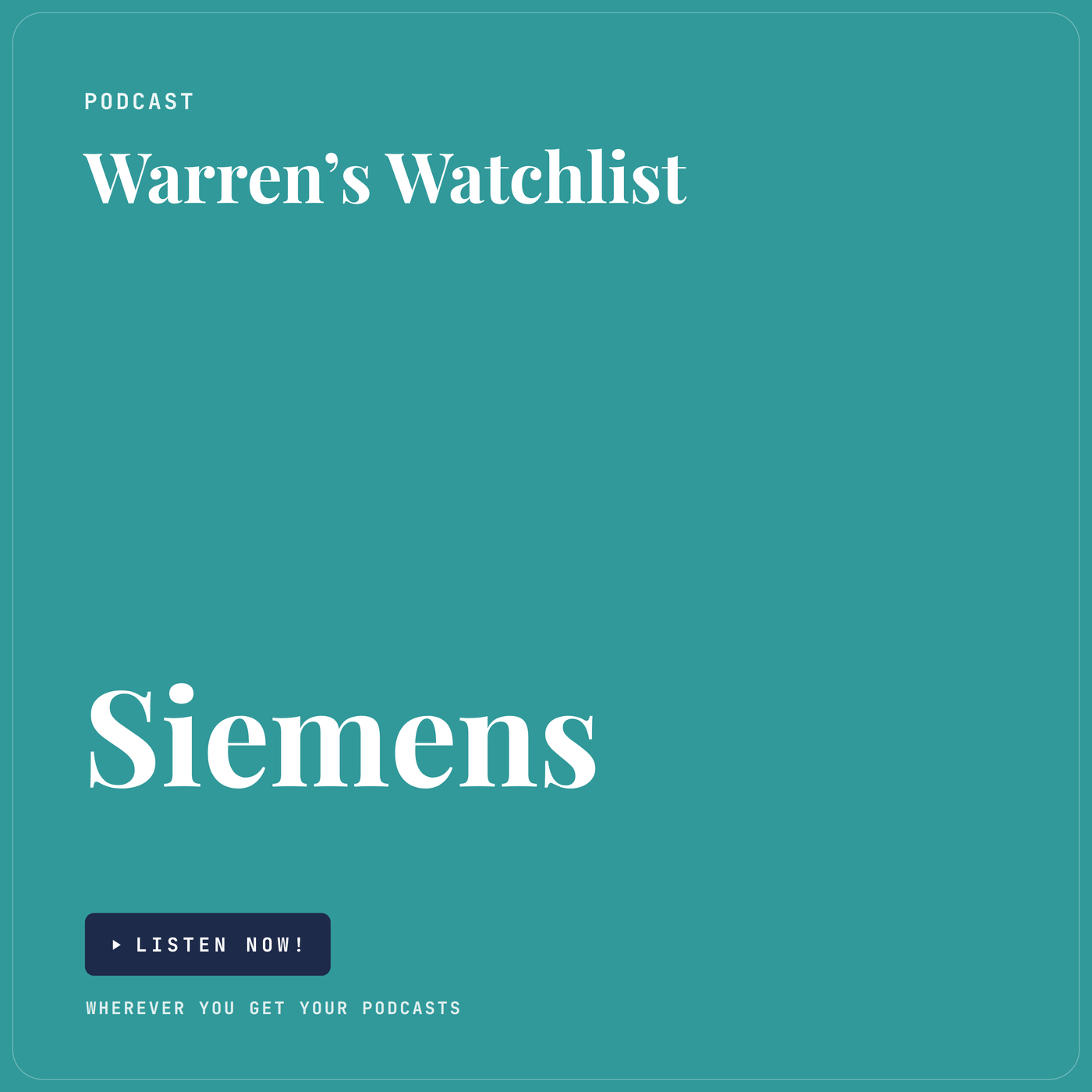 Siemens - Update 01/10/2026 - ISIN DE0007236101