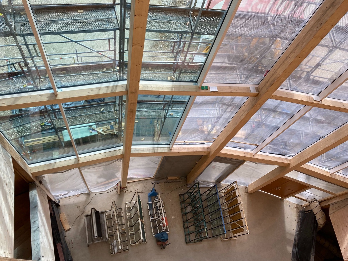 Ein Theater entsteht - Besuch auf der Globe-Baustelle in Coburg