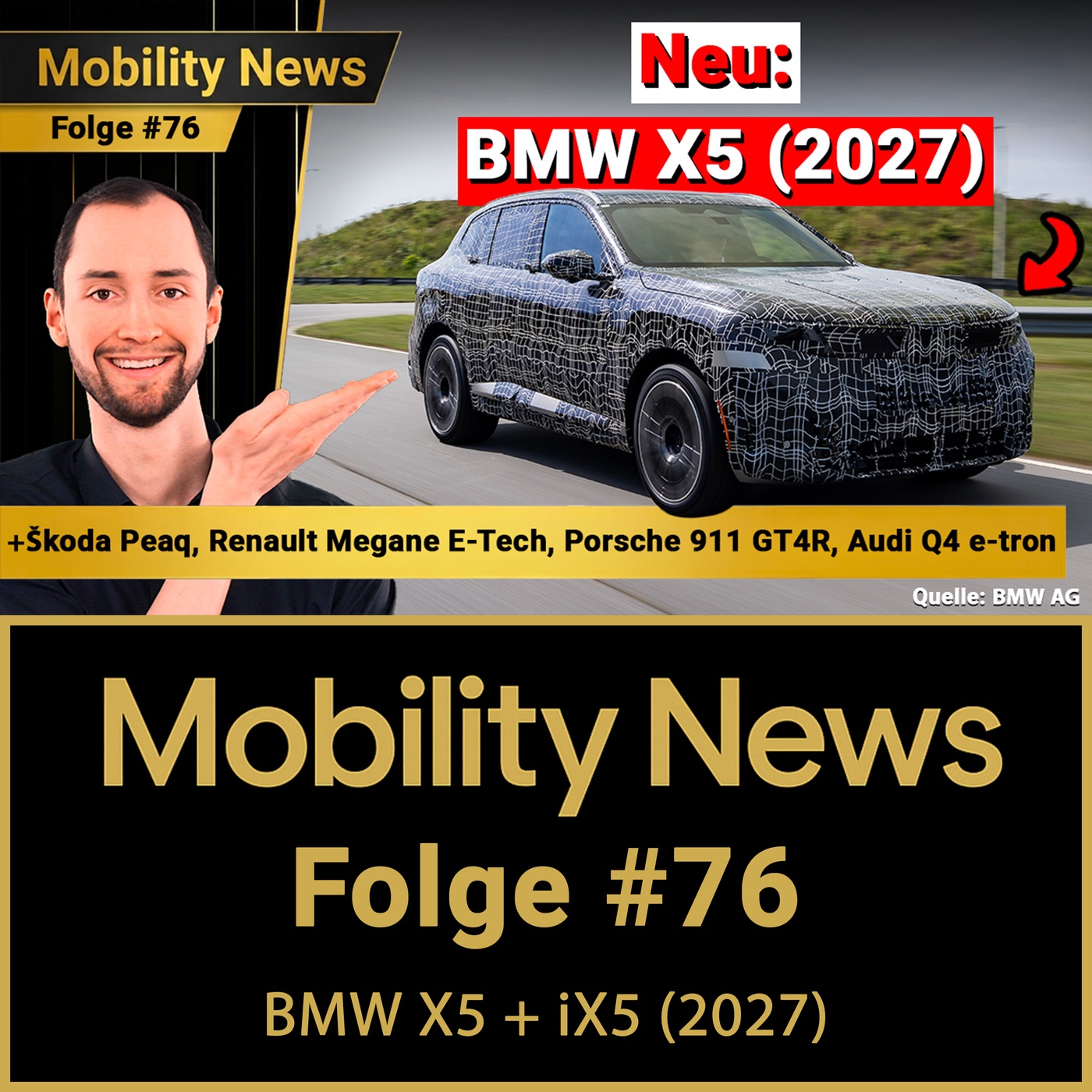 BMW sagt NEIN zum Elektro-Zwang! Der neue X5 + iX5 (2027) ist da! | Mobility News #76