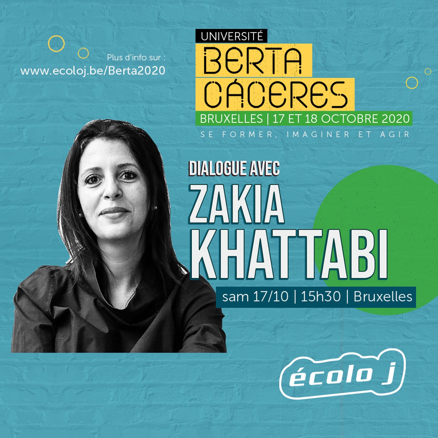 Université Berta Cáceres 2020 | Dialogue avec Zakia Khattabi