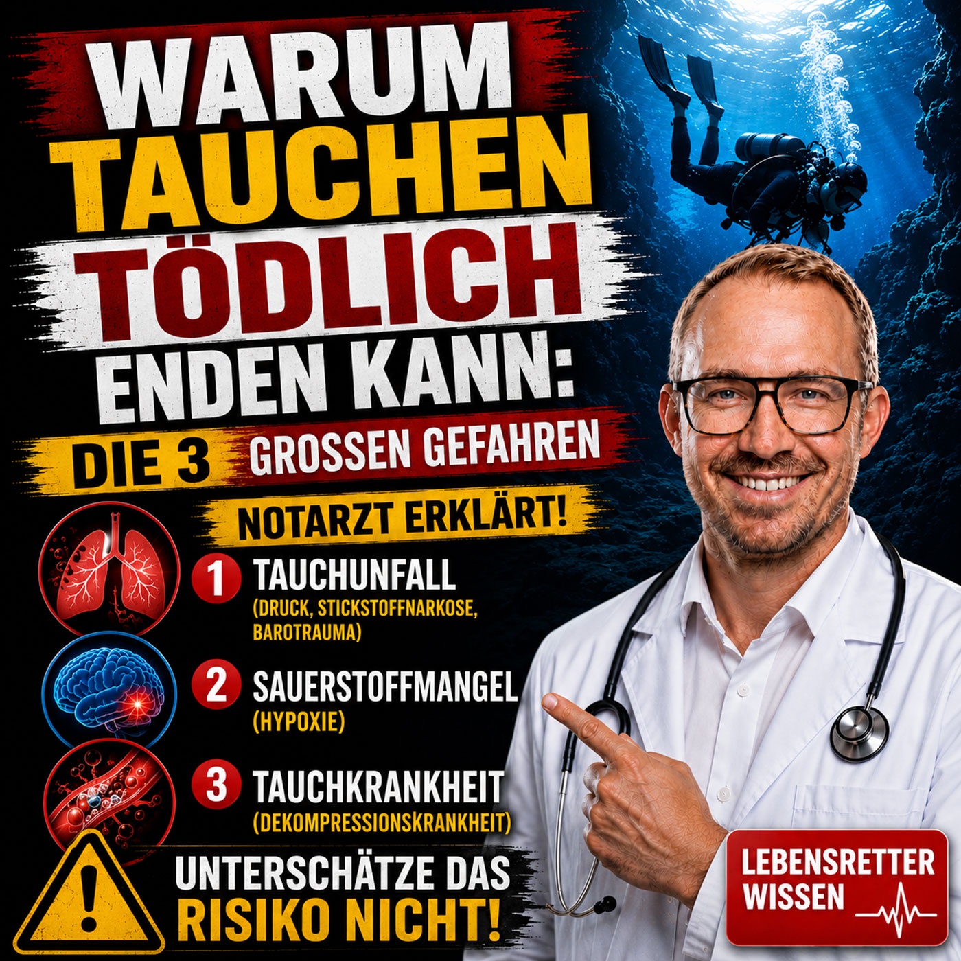 Warum kann man beim Tauchen sterben? Tragischer Unfall auf den Malediven