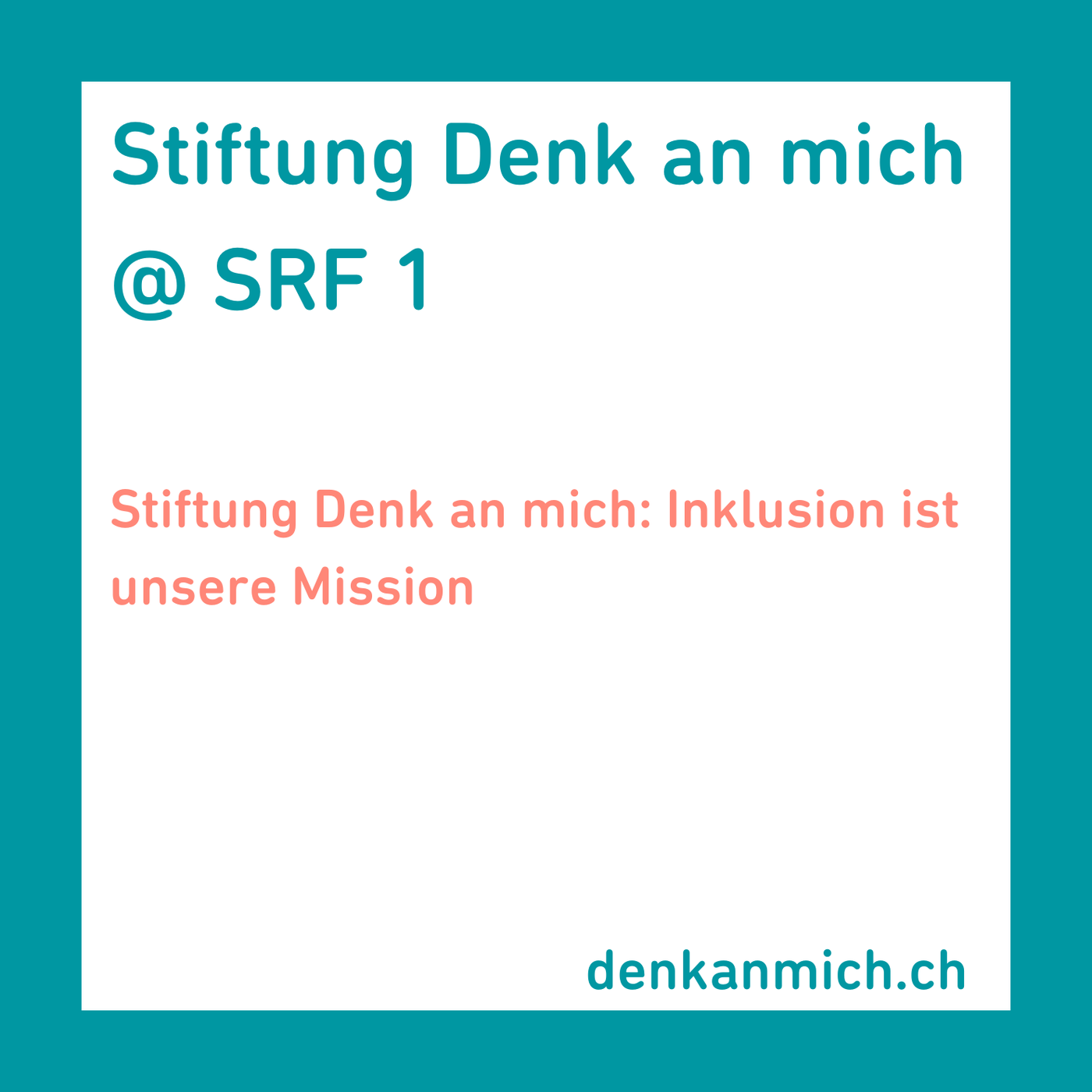 Stiftung Denk an mich: Inklusion ist unsere Mission