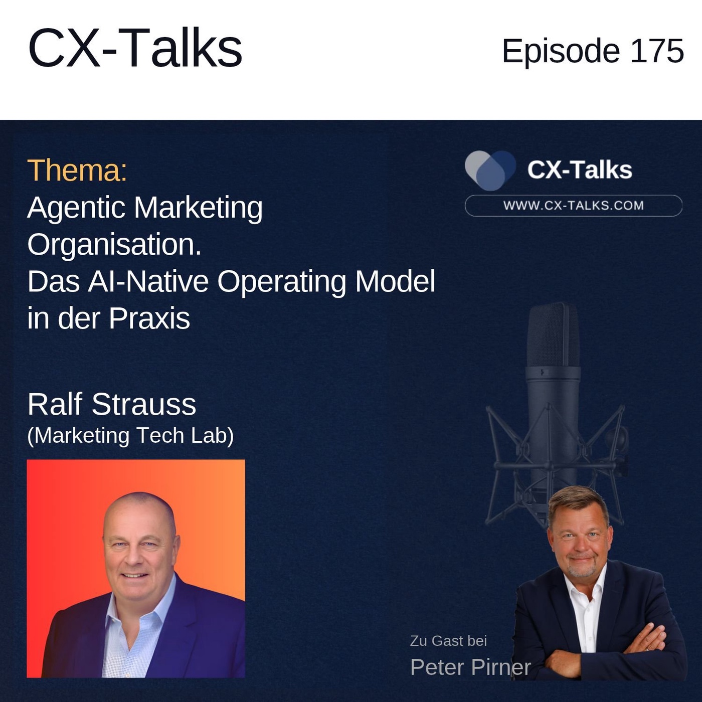 Agentic Marketing Organisation. Das AI-Native Operating Model in der Praxis. Ralf Strauss bei Peter Pirner