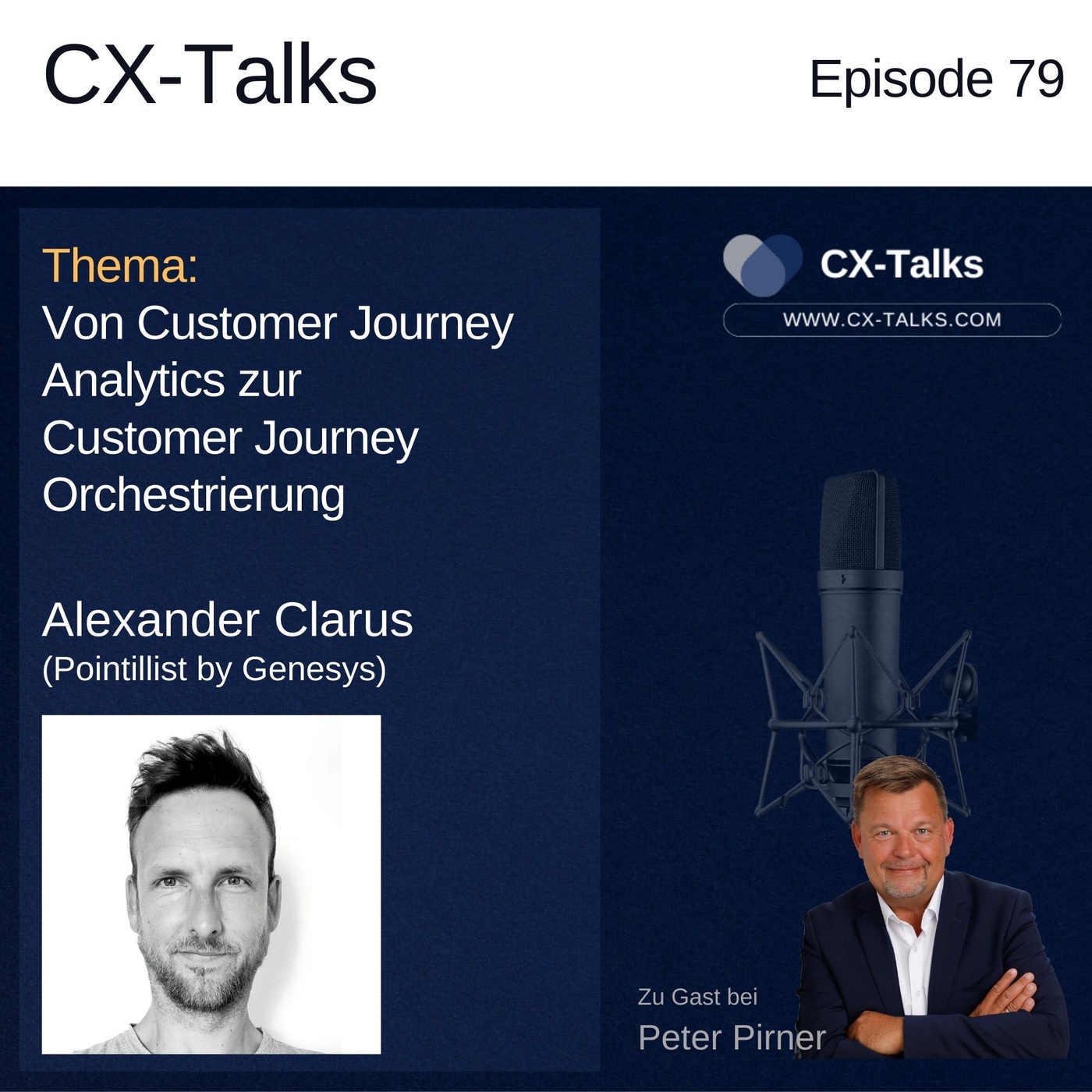 #79 Von Customer Journey Analytics zu Customer Journey Orchestration. Alexander Clarus (Pointillist) bei Peter Pirner