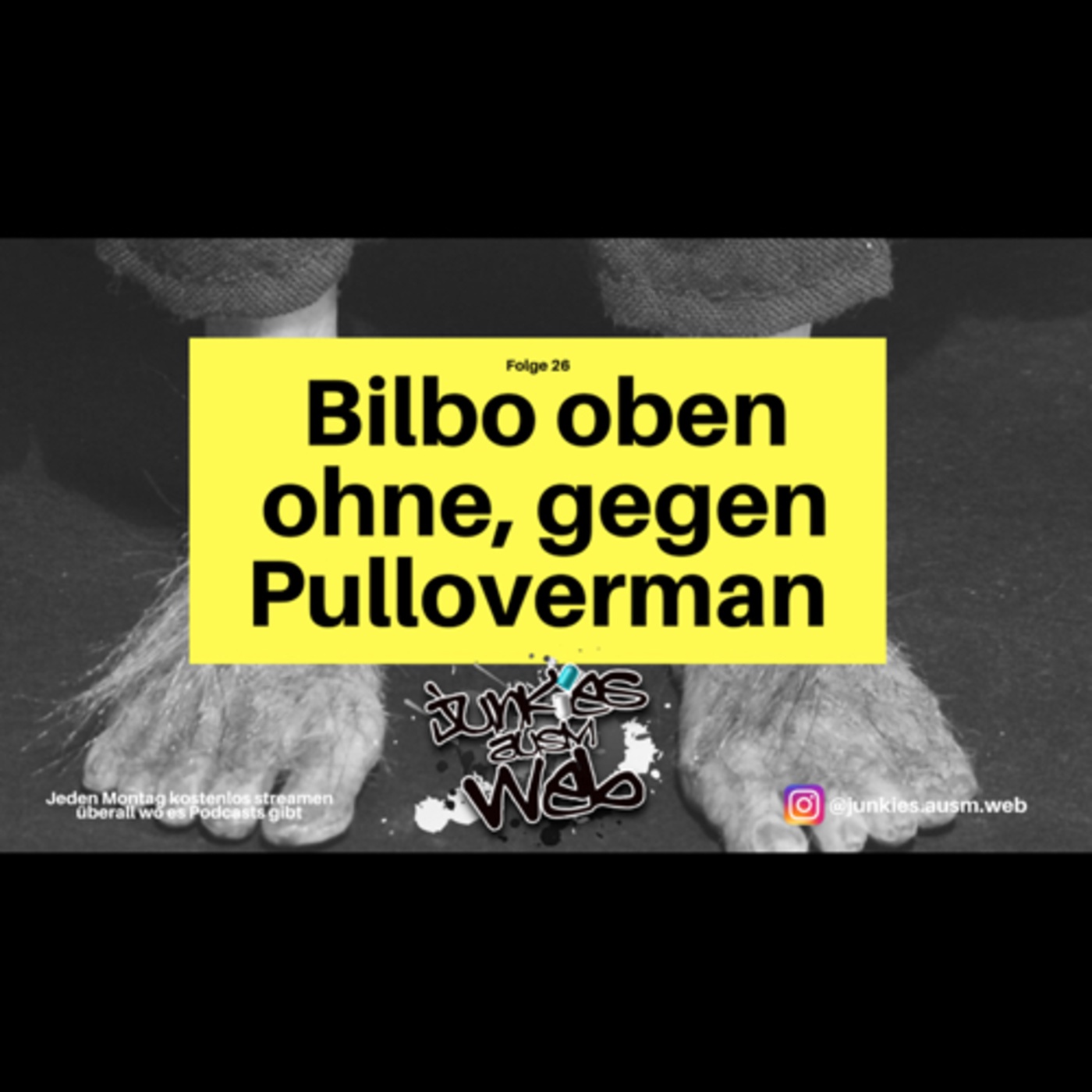 Bilbo oben ohne, gegen den Pulloverman